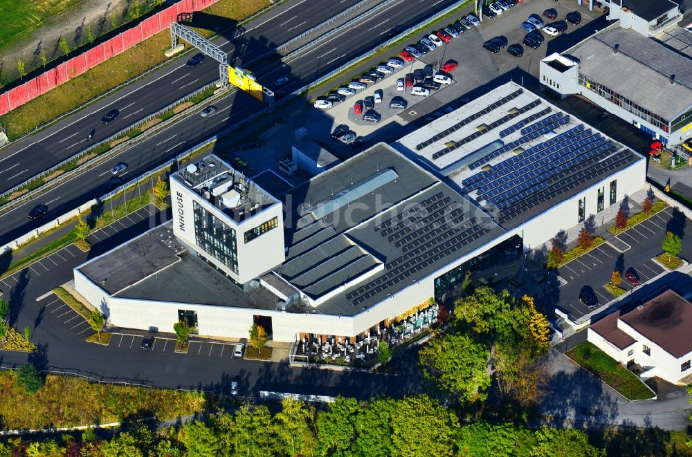 Dortmund aus der Vogelperspektive: Gebäude des Einkaufszentrum INHOUSE der stilwerk GmbH an der Rosemeyerstraße in Dortmund im Bundesland Nordrhein-Westfalen