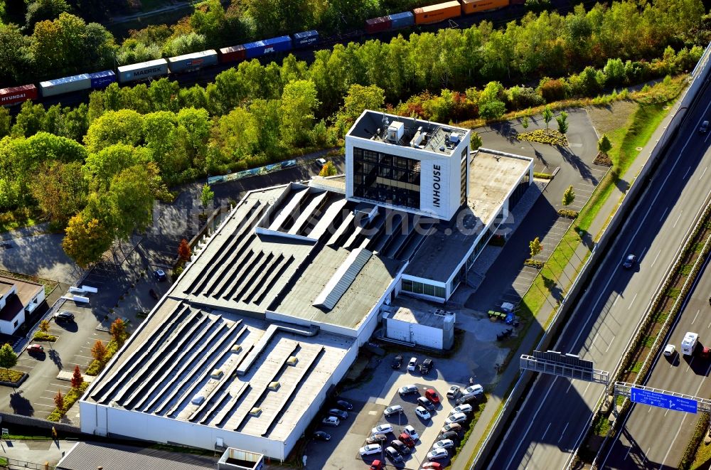 Luftbild Dortmund - Gebäude des Einkaufszentrum INHOUSE der stilwerk GmbH an der Rosemeyerstraße in Dortmund im Bundesland Nordrhein-Westfalen