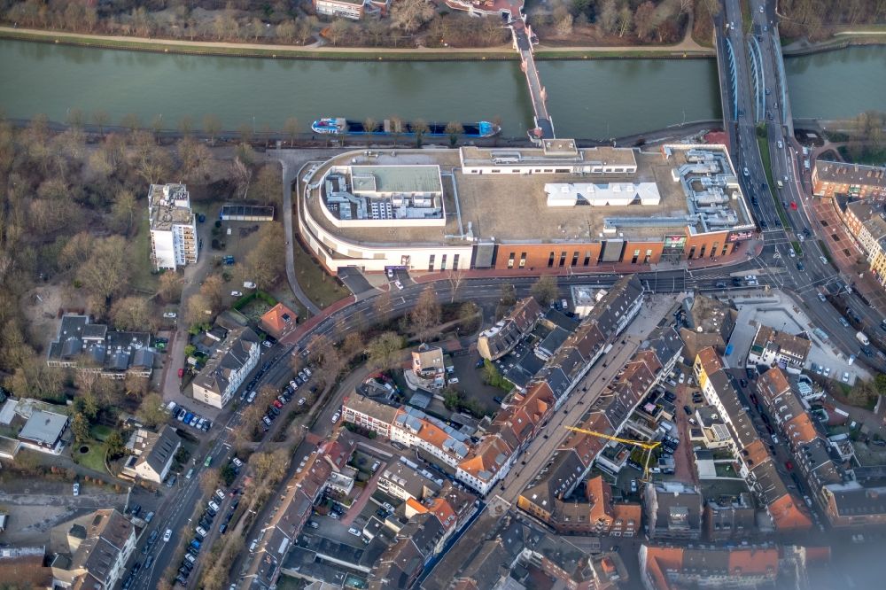Luftbild Dorsten - Gebäude des Einkaufszentrum Mercaden Dorsten in Dorsten im Bundesland Nordrhein-Westfalen