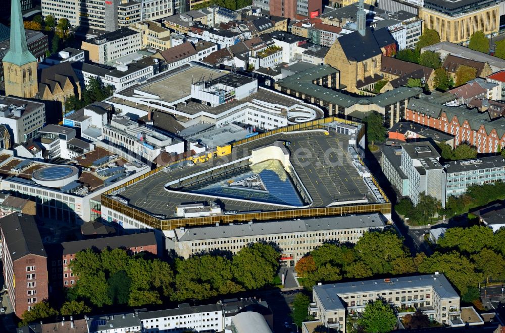 Dortmund von oben - Gebäude des Einkaufszentrum Thier-Galerie in Dortmund im Bundesland Nordrhein-Westfalen