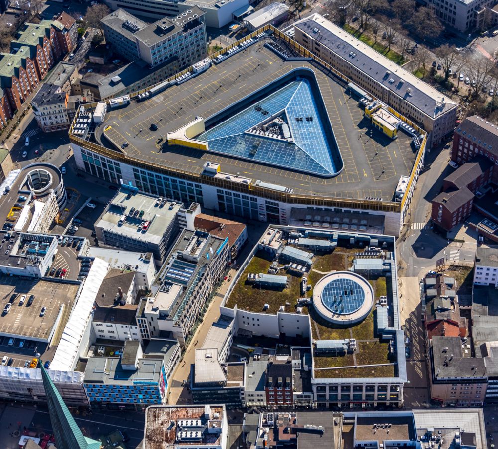 Dortmund von oben - Gebäude des Einkaufszentrum Thier-Galerie in Dortmund im Bundesland Nordrhein-Westfalen
