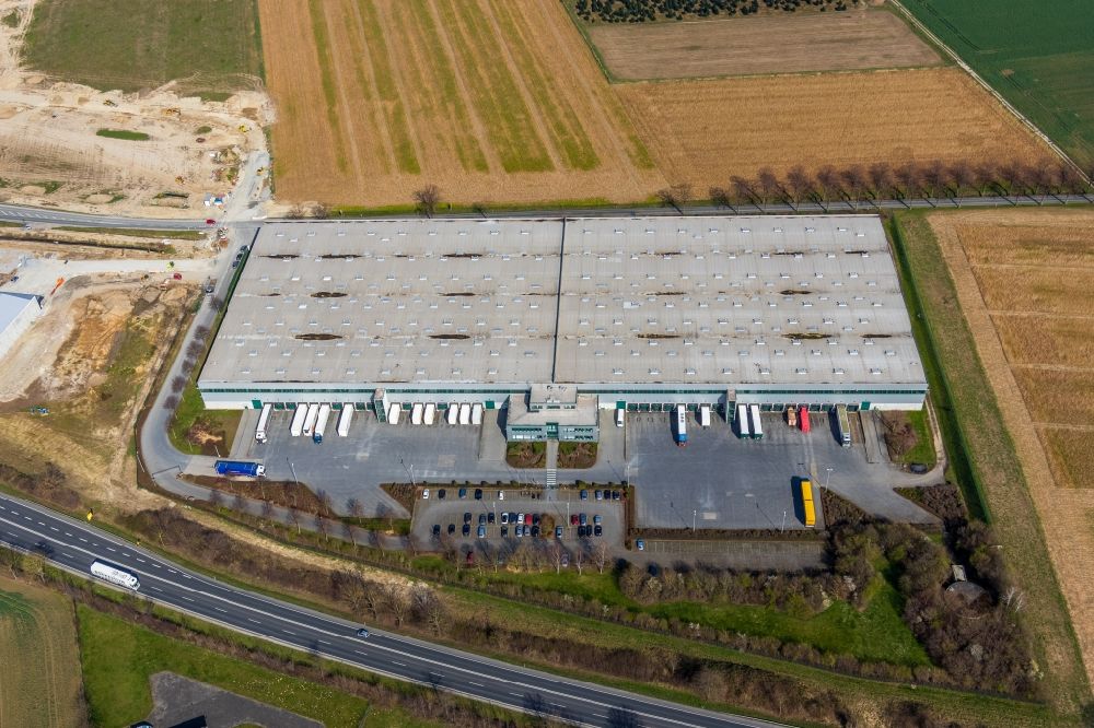 Luftaufnahme Soest - Gebäude des Elektro- Fachmarktes für Großkunden ALSO in Soest im Bundesland Nordrhein-Westfalen, Deutschland