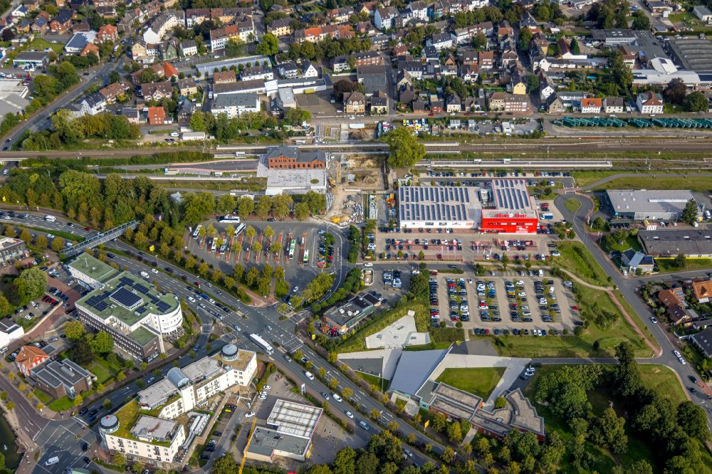 Luftaufnahme Dorsten - Gebäude des Elektrofachgeschäfts Media-Markt in Dorsten im Bundesland Nordrhein-Westfalen