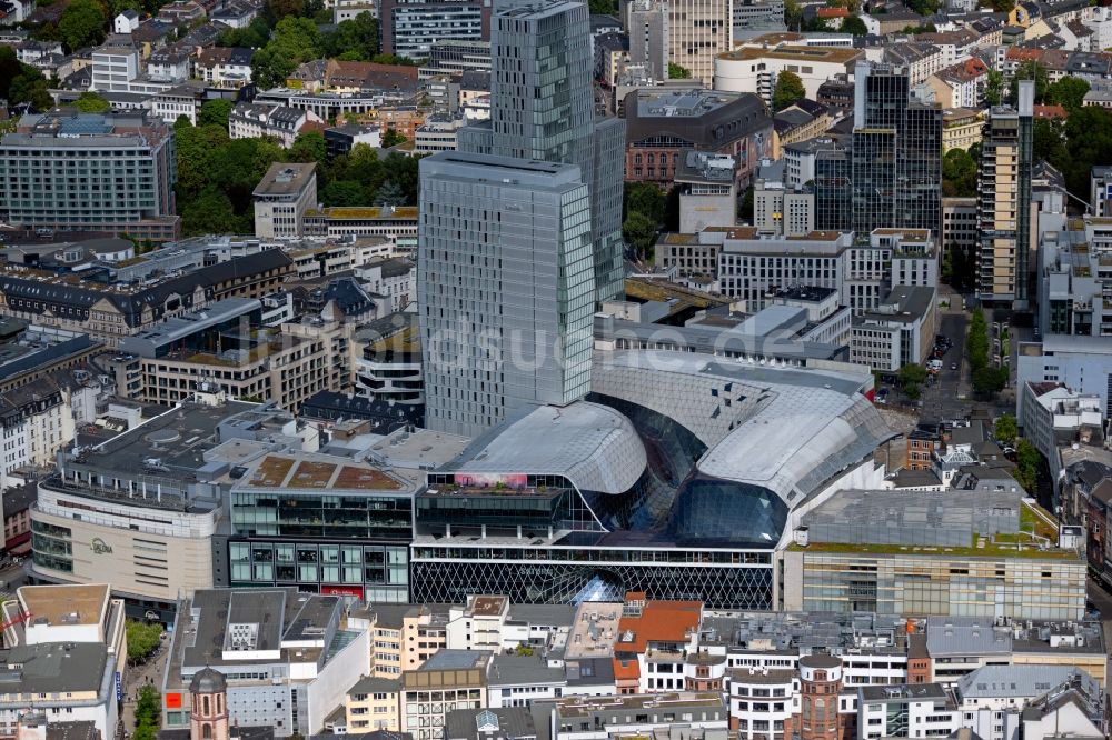 Luftbild Frankfurt am Main - Gebäude Ensemble des Palais Quartier an der Zeil in Frankfurt am Main im Bundesland Hessen