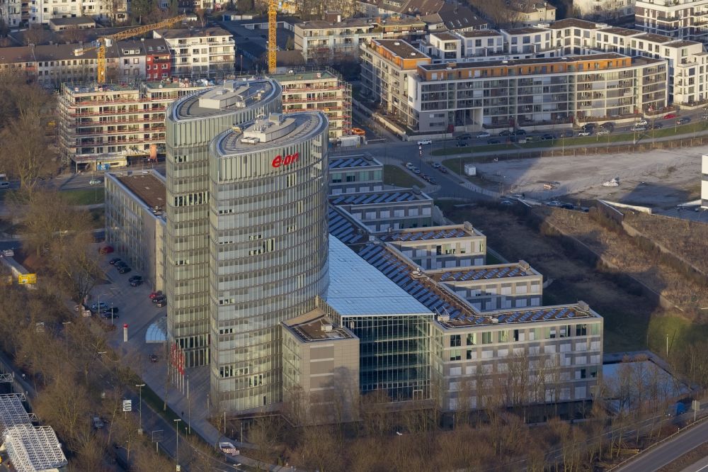 Luftaufnahme Essen - Gebäude der E.ON Ruhrgas AG in Essen im Bundesland Nordrhein-Westfalen