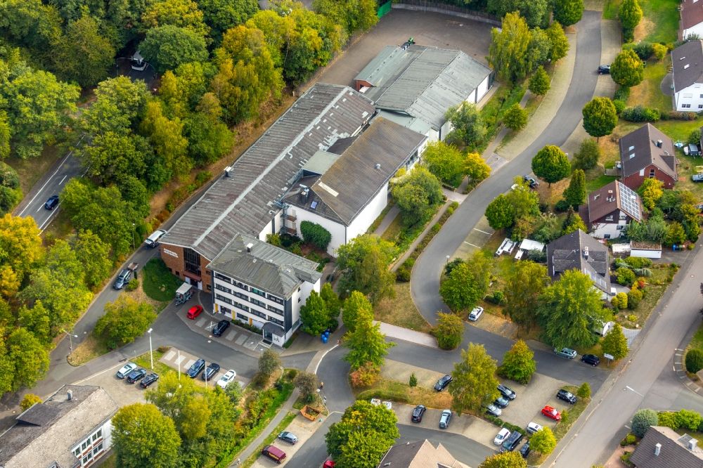 Wilnsdorf von oben - Gebäude der Festhalle Wilnsdorf in Wilnsdorf im Bundesland Nordrhein-Westfalen, Deutschland