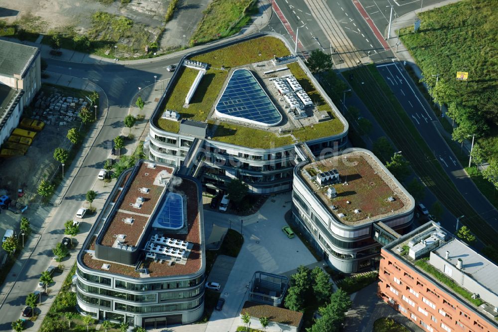 Leipzig von oben - Gebäude des Frauenhofer Institut für Zelltherapie und Immunologie IZI in Leipzig im Bundesland Sachsen, Deutschland