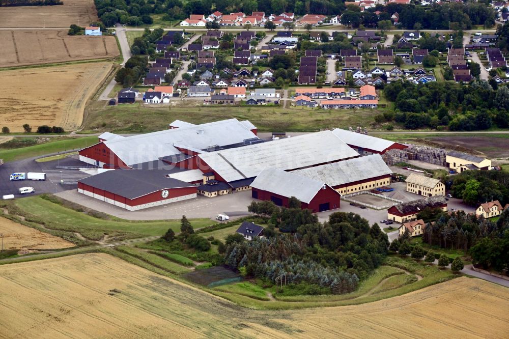 Höganäs aus der Vogelperspektive: Gebäude des Großhandelszentrum Steglinge Gard in Höganäs in Skane län, Schweden