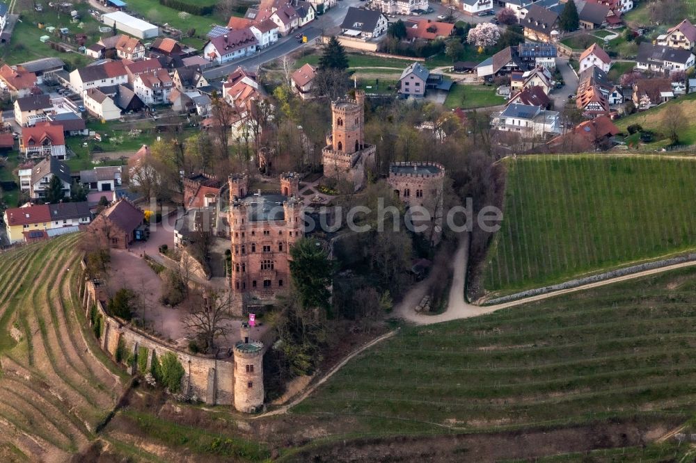 Luftbild Ortenberg - Gebäude der Jugendherberge Schloss Ortenberg in Ortenberg im Bundesland Baden-Württemberg, Deutschland