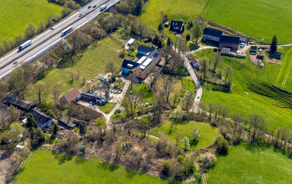 Luftaufnahme Buchholz-Kämpen - Gebäude des Kinder- und Jugendheimes Johanna-Ruß-Haus in Buchholz-Kämpen im Bundesland Nordrhein-Westfalen, Deutschland