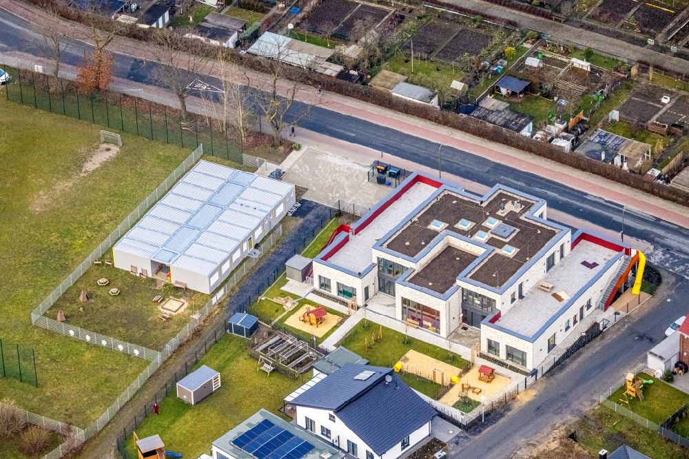 Luftbild Hamm - Gebäude der KITA Kindertagesstätte - Kindergarten an der Eschenallee in Hamm im Bundesland Nordrhein-Westfalen, Deutschland