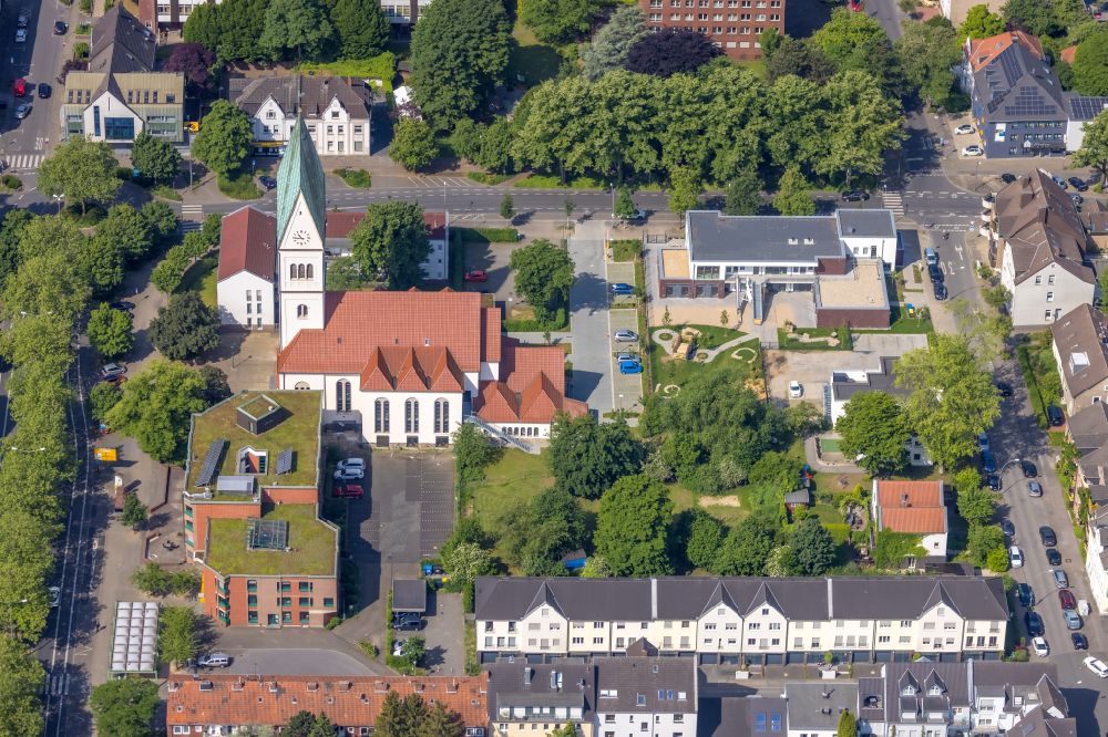 Luftbild Gladbeck - Gebäude der KITA Kindertagesstätte - Kindergarten in Gladbeck im Bundesland Nordrhein-Westfalen, Deutschland