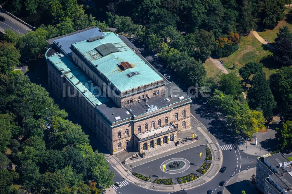 Luftbild Braunschweig - Gebäude des Konzerthauses und Theater- Schauspielhauses in Braunschweig im Bundesland Niedersachsen