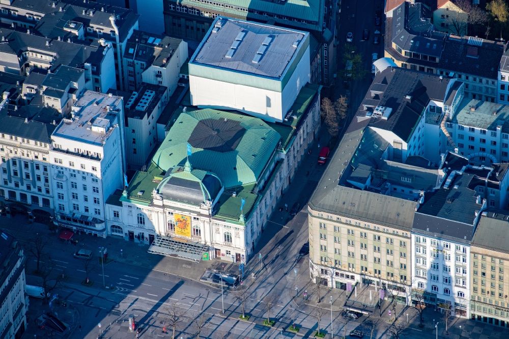 Luftbild Hamburg - Gebäude des Konzerthauses und Theater- Schauspielhauses im Ortsteil Sankt Georg in Hamburg, Deutschland