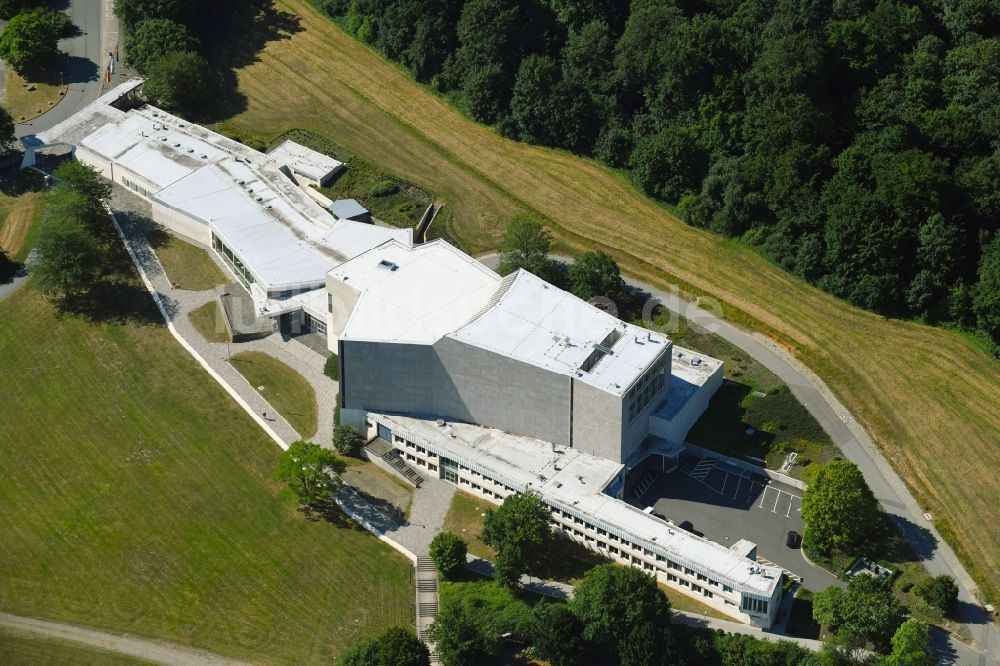 Luftbild Wolfsburg - Gebäude des Konzerthauses und Theater- Schauspielhauses in Wolfsburg im Bundesland Niedersachsen, Deutschland