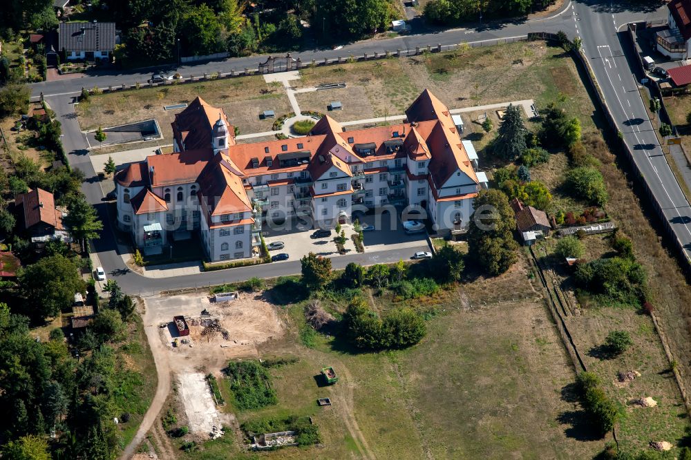 Luftaufnahme Lohr am Main - Gebäude eines Mehrfamilien- Wohnhauses in Lohr am Main im Bundesland Bayern, Deutschland