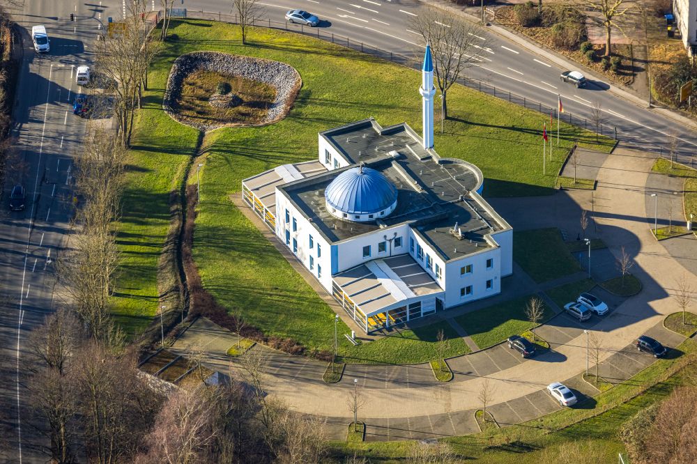 Luftbild Dortmund - Gebäude der Moschee DITIB-Moschee Dortmund-Hörde in Dortmund im Bundesland Nordrhein-Westfalen, Deutschland