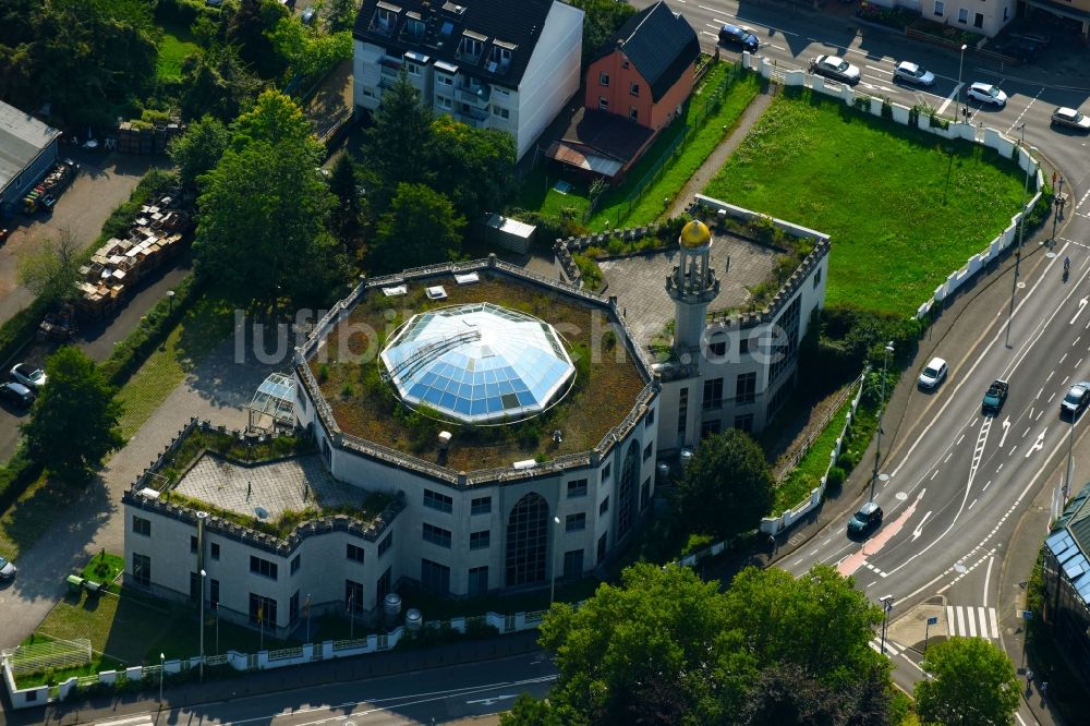 Bonn von oben - Gebäude der Moschee König-Fahd-Akademie im Ortsteil Bad Godesberg in Bonn im Bundesland Nordrhein-Westfalen, Deutschland