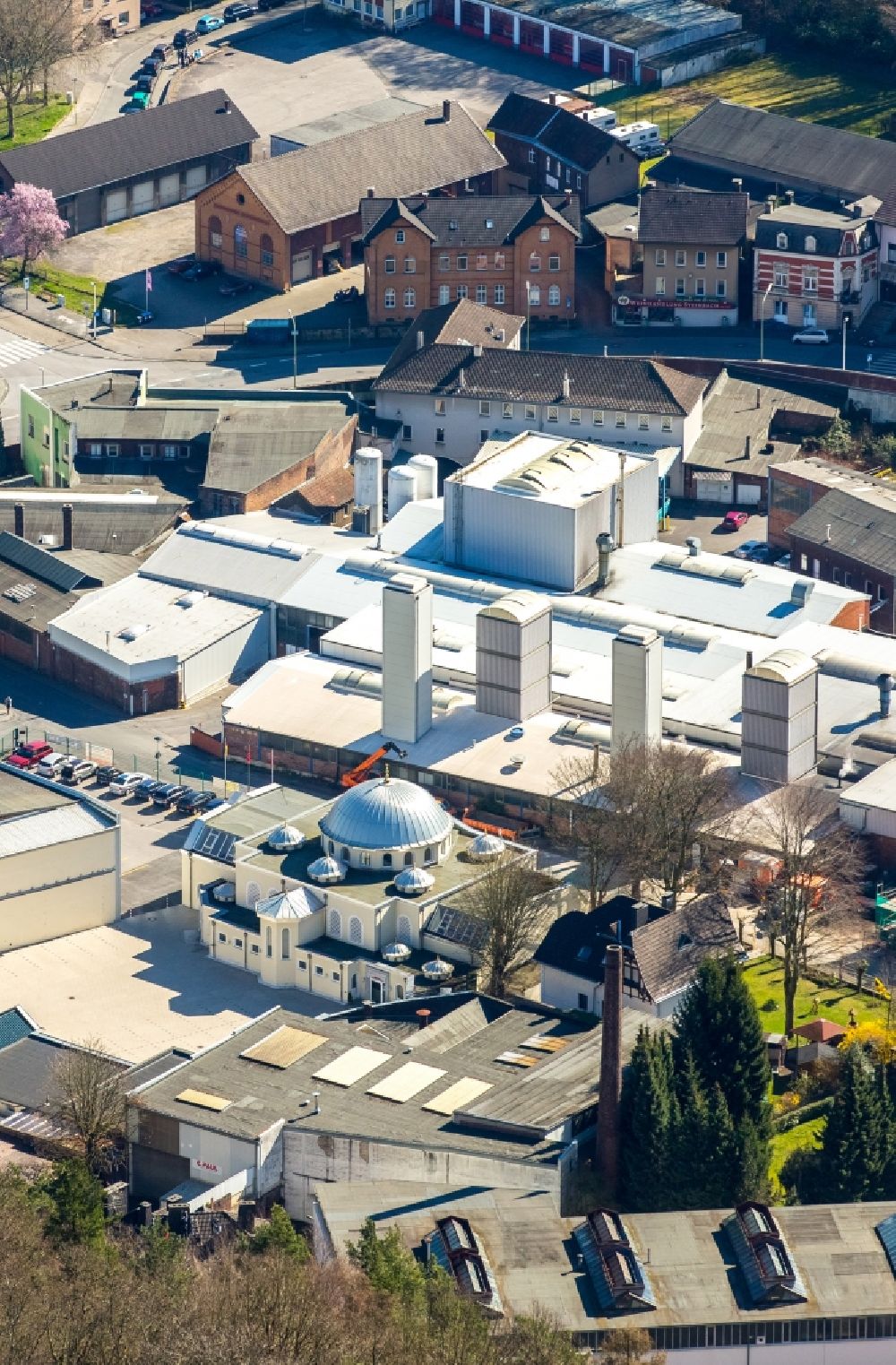 Hagen aus der Vogelperspektive: Gebäude der Moschee im Ortsteil Hohenlimburg in Hagen im Bundesland Nordrhein-Westfalen