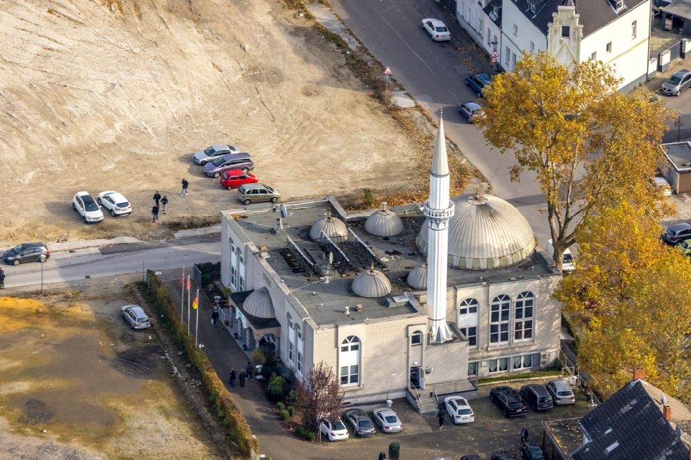 Luftbild Gladbeck - Gebäude der Moschee an der Wielandstraße in Gladbeck im Bundesland Nordrhein-Westfalen