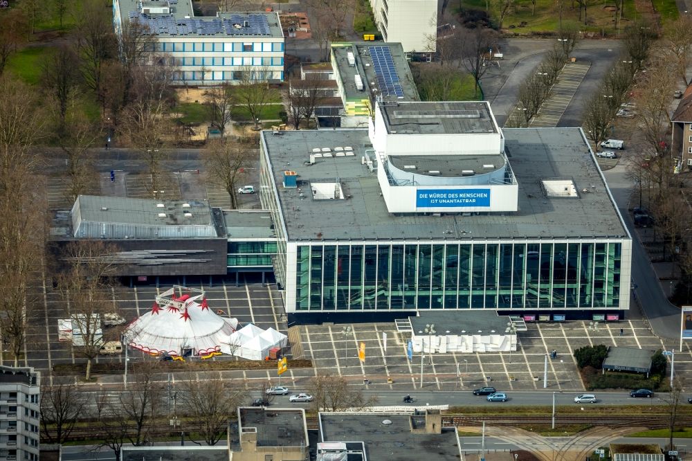 Luftbild Gelsenkirchen - Gebäude des Musiktheater im Revier Gelsenkirchen in Gelsenkirchen im Bundesland Nordrhein-Westfalen