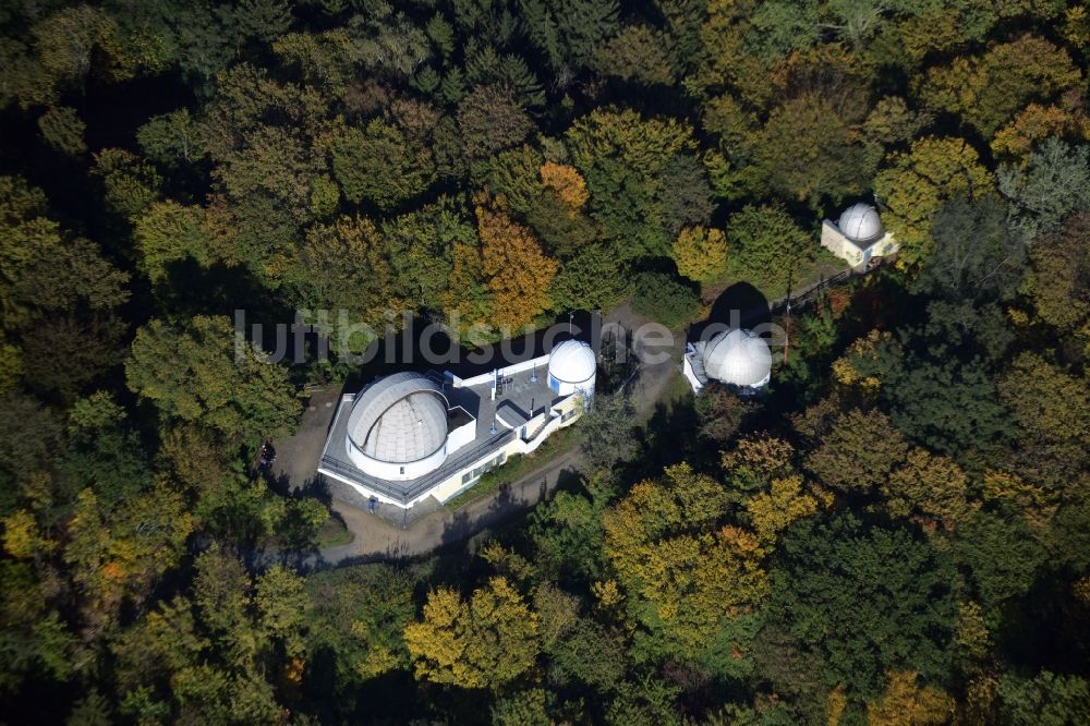 Luftaufnahme Berlin - Gebäude und Observatorium des Planetarium der Wilhelm-Foerster-Sternwarte in Berlin
