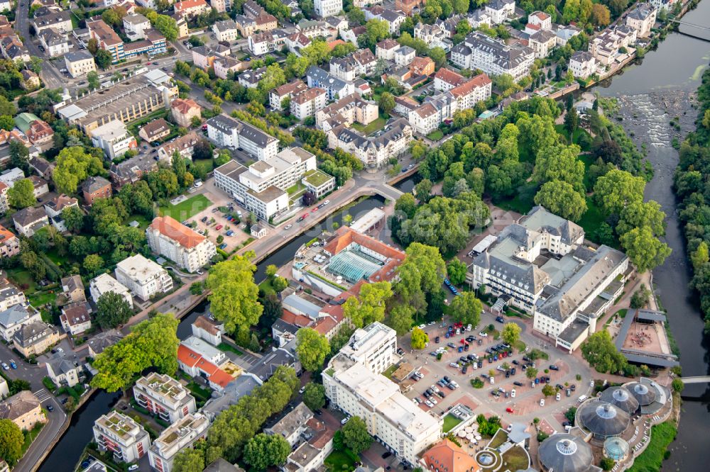Luftaufnahme Bad Kreuznach - Gebäude des PK Parkhotel in Bad Kreuznach im Bundesland Rheinland-Pfalz, Deutschland