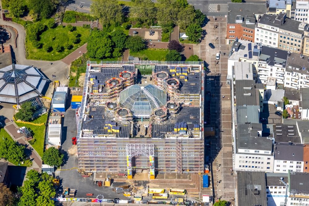 Luftbild Dortmund - Gebäude der Stadtverwaltung - Rathaus am Marktplatz in Dortmund im Bundesland Nordrhein-Westfalen, Deutschland