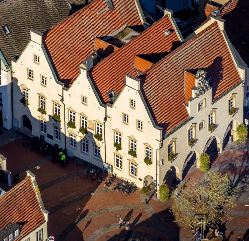 Luftbild Haltern am See - Gebäude der Stadtverwaltung - Rathaus am Marktplatz in Haltern am See im Bundesland Nordrhein-Westfalen, Deutschland