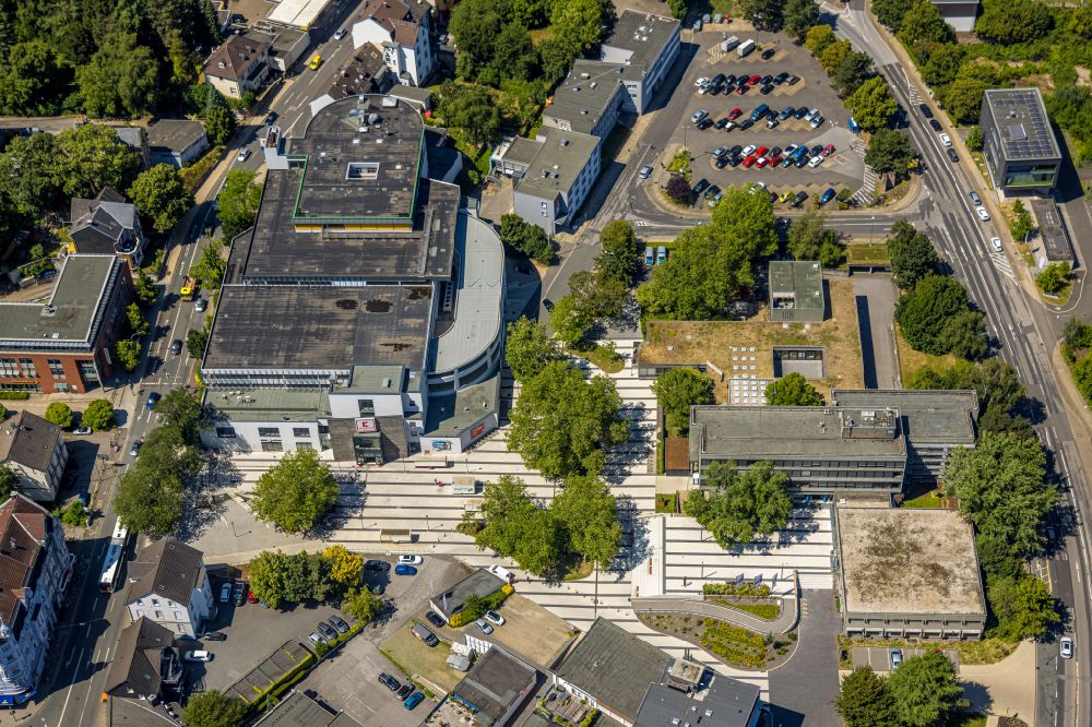 Luftaufnahme Gevelsberg - Gebäude der Stadtverwaltung - Rathaus der Stadt Gevelsberg in Gevelsberg im Bundesland Nordrhein-Westfalen, Deutschland