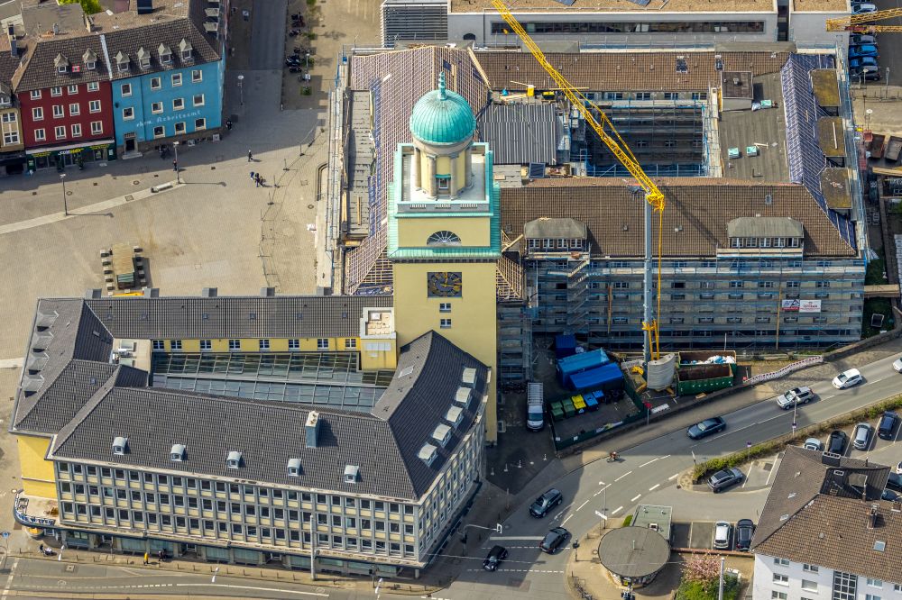 Luftbild Witten - Gebäude der Stadtverwaltung - Rathaus in Witten im Bundesland Nordrhein-Westfalen, Deutschland