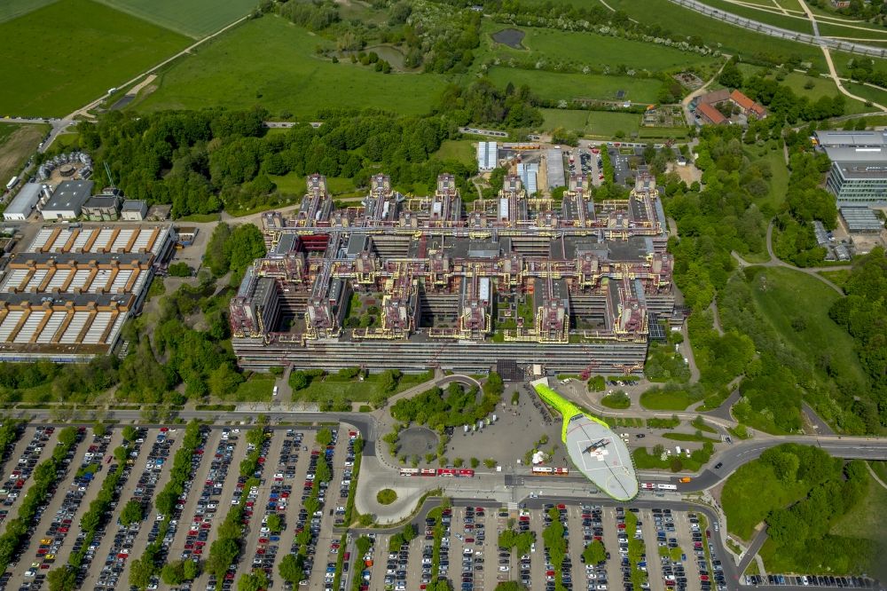 Aachen aus der Vogelperspektive: Gebäude des Universitätsklinikum Aachen in Nordrhein-Westfalen