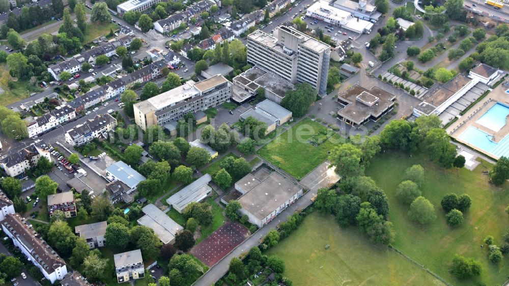 Luftbild Bonn - Gebäudegruppe der ehemaligen Pädagogischen Fakultät der Rheinische Friedrich-Wilhelms-Universität Bonn in Bonn im Bundesland Nordrhein-Westfalen, Deutschland