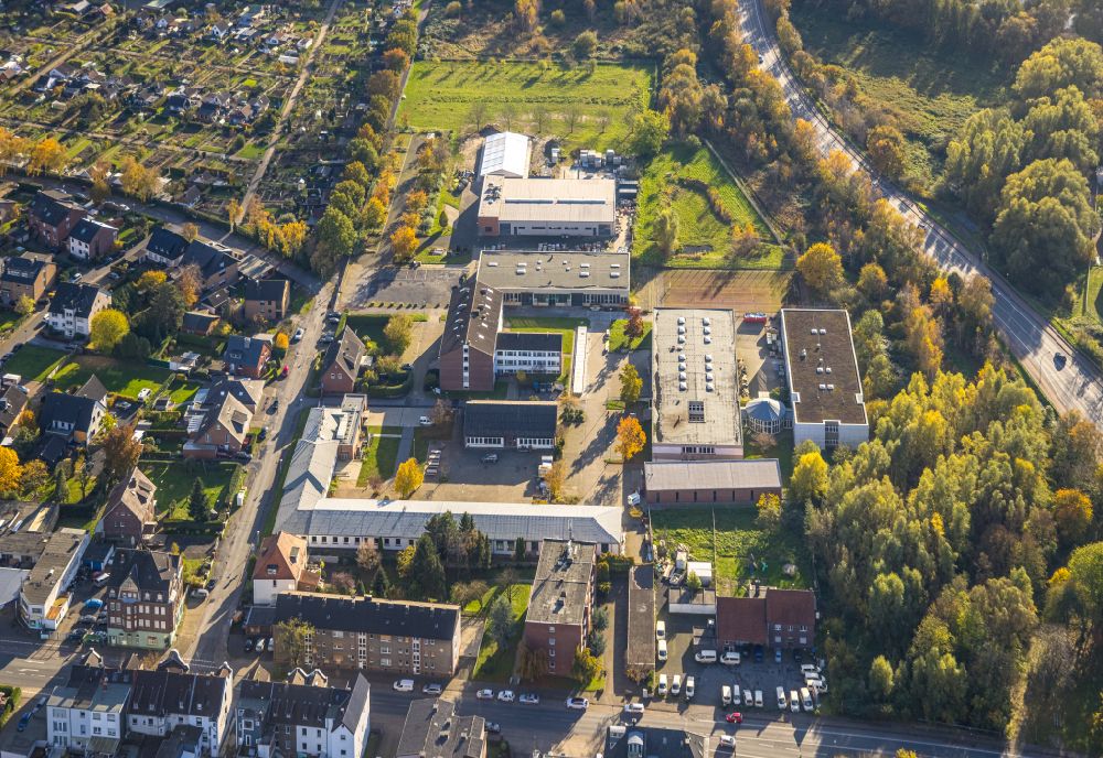 Luftbild Hamm - Gebäudekomplex des Ausbildungszentrums Berufsförderungswerk der Bauindustrie NRW gGmbH in Hamm im Bundesland Nordrhein-Westfalen, Deutschland