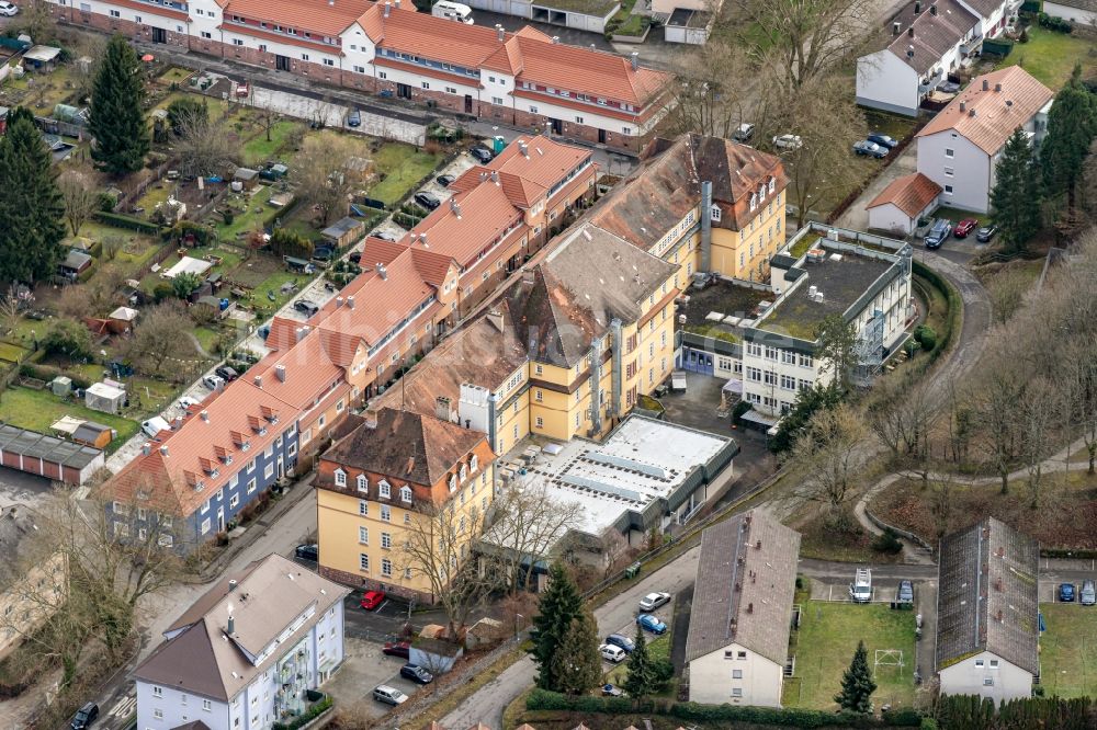 Luftbild Lahr/Schwarzwald - Gebäudekomplex der Berufsschule der Badische Malerfachschule in Lahr/Schwarzwald im Bundesland Baden-Württemberg, Deutschland