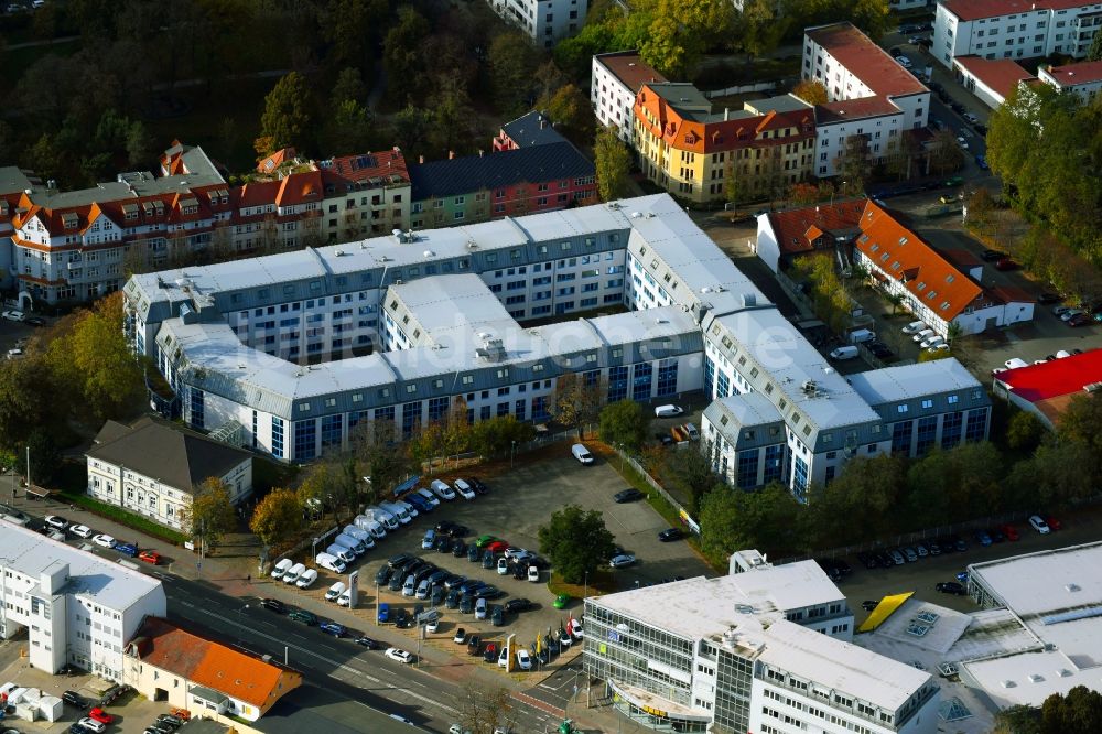 Luftbild Magdeburg - Gebäudekomplex der Berufsschule an der Jordanstraße - Halberstädter Straße im Ortsteil Sudenburg in Magdeburg im Bundesland Sachsen-Anhalt, Deutschland