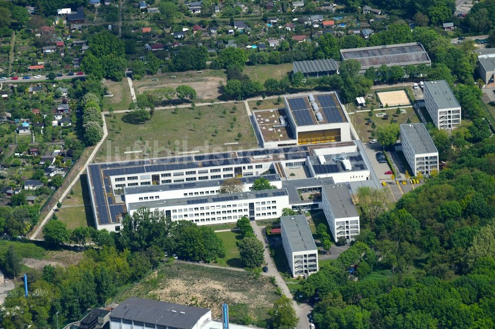 Berlin von oben - Gebäudekomplex der Berufsschule Schul- und Leistungssportzentrum Berlin in Berlin, Deutschland