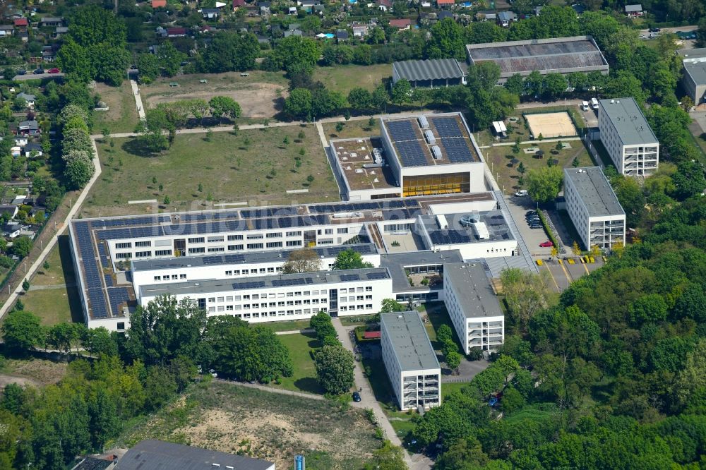 Berlin aus der Vogelperspektive: Gebäudekomplex der Berufsschule Schul- und Leistungssportzentrum Berlin in Berlin, Deutschland
