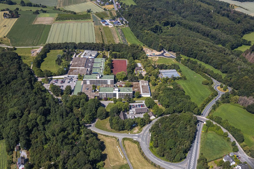 Luftbild Vollmarstein - Gebäudekomplex des Bildungszentrums Berufsbildungswerk Volmarstein in Vollmarstein im Bundesland Nordrhein-Westfalen, Deutschland