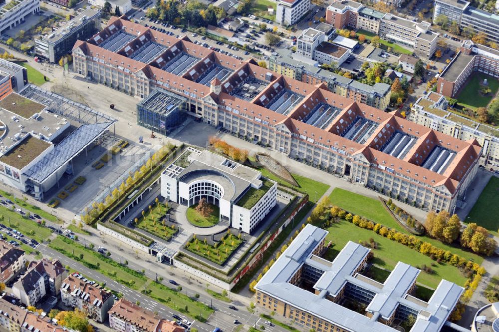 Luftbild Karlsruhe - Gebäudekomplex und Bundesanwaltschaft Karlsruhe