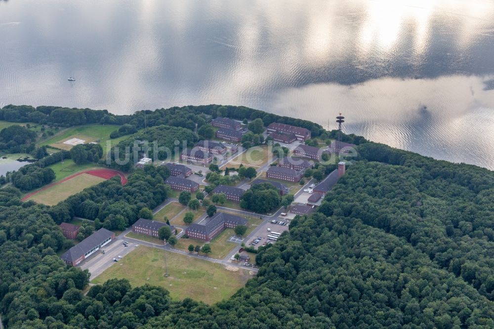 Luftbild Glücksburg - Gebäudekomplex der Bundeswehr- Militär- Kaserne der Marine in Glücksburg im Bundesland Schleswig-Holstein, Deutschland