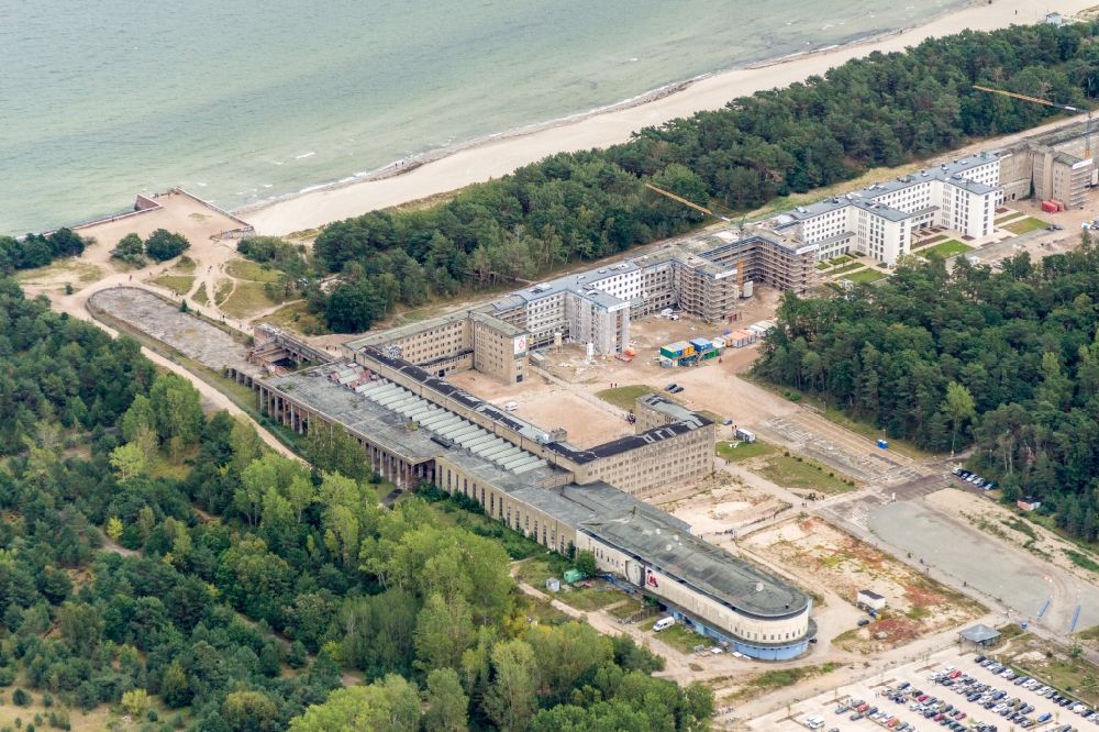 Luftbild Prora - Gebäudekomplex der ehemaligen KdF Anlage Koloss von Prora im Bundesland Mecklenburg-Vorpommern
