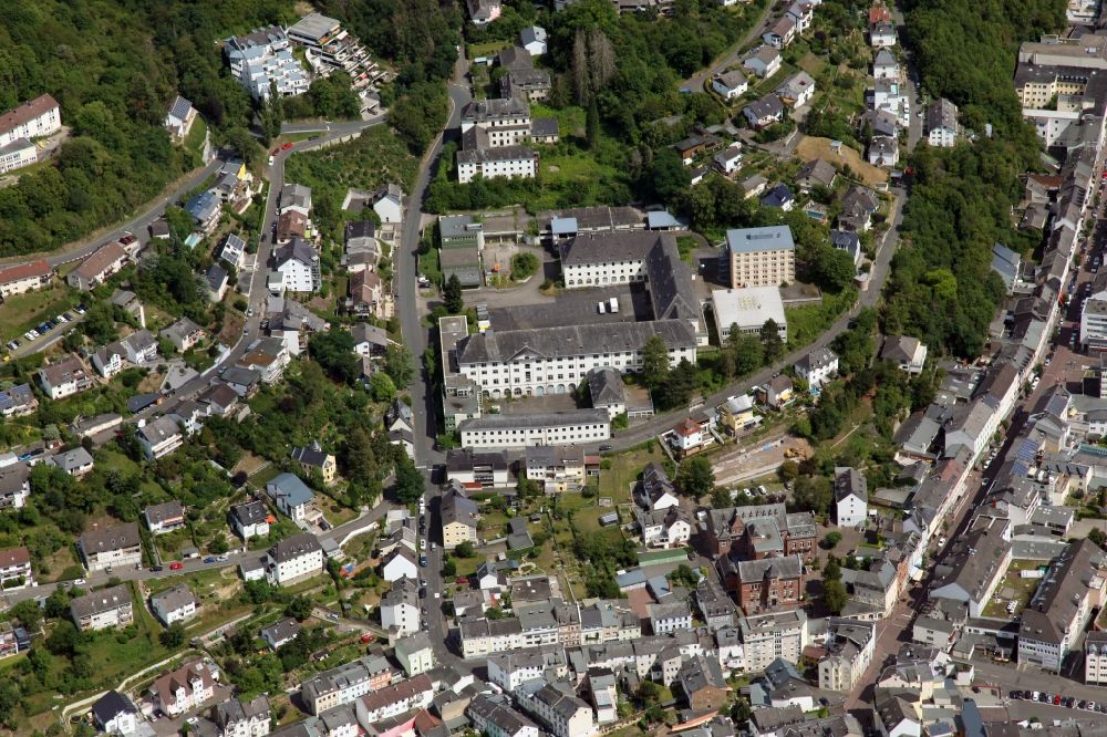 Luftbild Bad Ems - Gebäudekomplex der ehemaligen Militär- Kaserne in Bad Ems im Bundesland Rheinland-Pfalz, Deutschland
