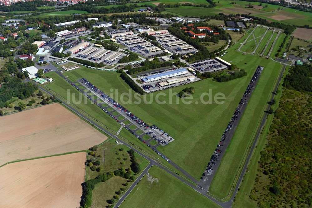 Luftaufnahme Schweinfurt - Gebäudekomplex der ehemaligen Militär- Kaserne Conn Barracks in Schweinfurt im Bundesland Bayern, Deutschland