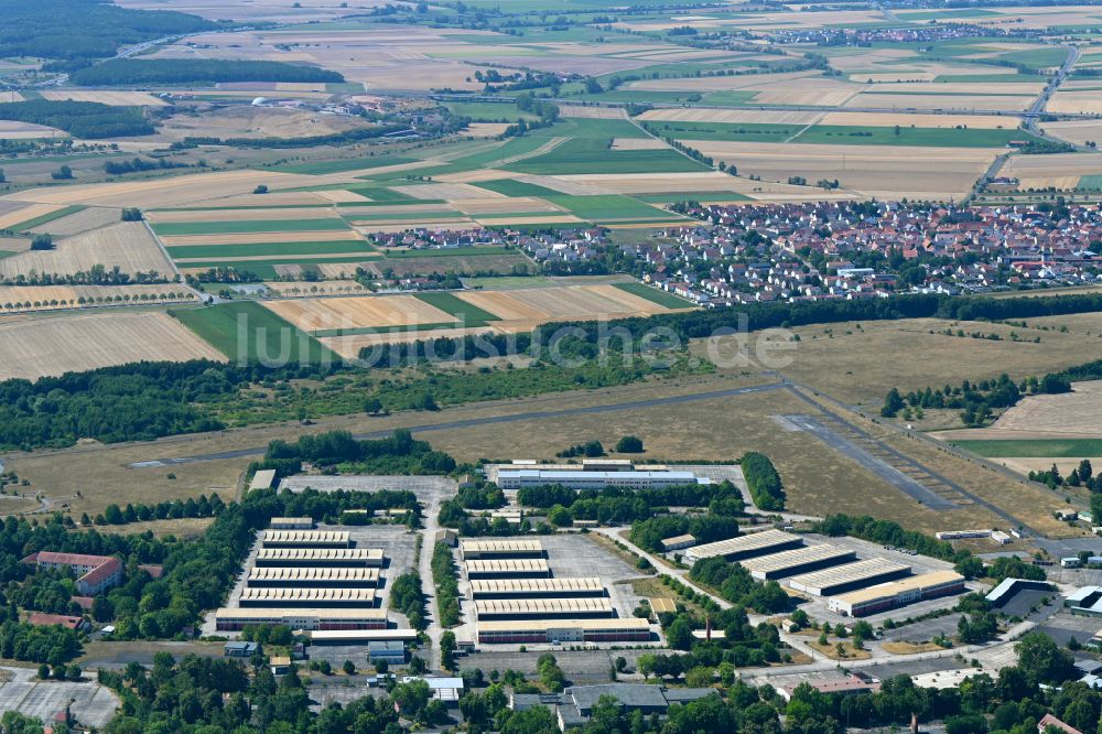 Schweinfurt aus der Vogelperspektive: Gebäudekomplex der ehemaligen Militär- Kaserne Conn Barracks in Schweinfurt im Bundesland Bayern, Deutschland