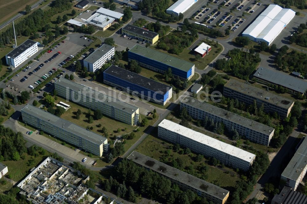 Luftbild Bad Düben - Gebäudekomplex der ehemaligen NVA Militär- Kaserne in Bad Düben im Bundesland Sachsen