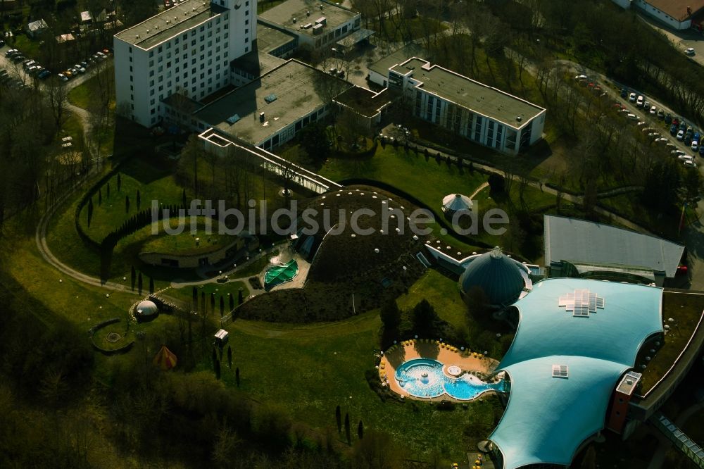 Luftbild Bad Sulza - Gebäudekomplex der Freizeiteinrichtung Toscana Therme in Bad Sulza im Bundesland Thüringen, Deutschland
