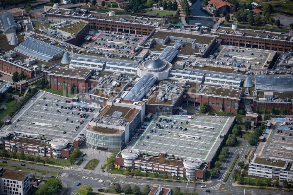 Luftaufnahme Oberhausen - Gebäudekomplex und Gelände des Einkaufszentrum Centro in Oberhausen im Bundesland Nordrhein-Westfalen