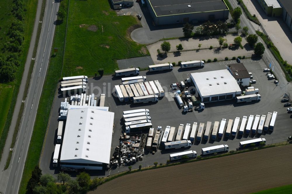 Luftbild Himmelkron - Gebäudekomplex und Gelände des Logistikzentrums der Goller Logistik GmbH an der Industriestraße in Himmelkron im Bundesland Bayern, Deutschland