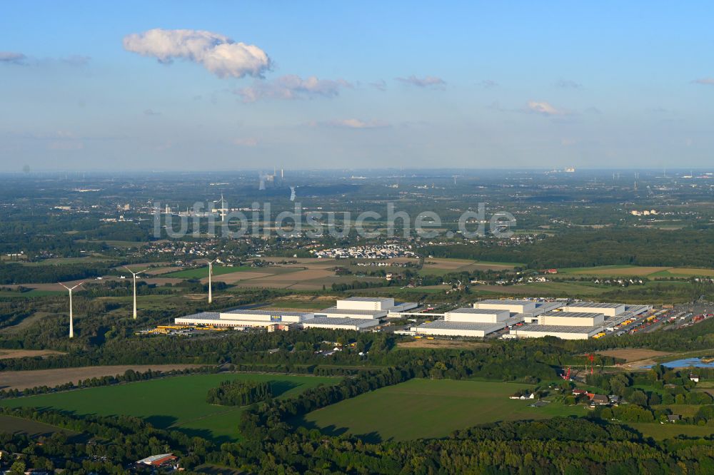 Luftbild Dortmund - Gebäudekomplex und Gelände des Logistikzentrums IKEA in Dortmund im Bundesland Nordrhein-Westfalen, Deutschland